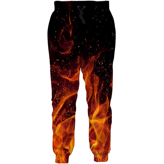 Jogginghose mit Flammen-Motiv