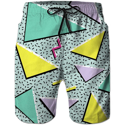 Geometry Funny Swim Trunks