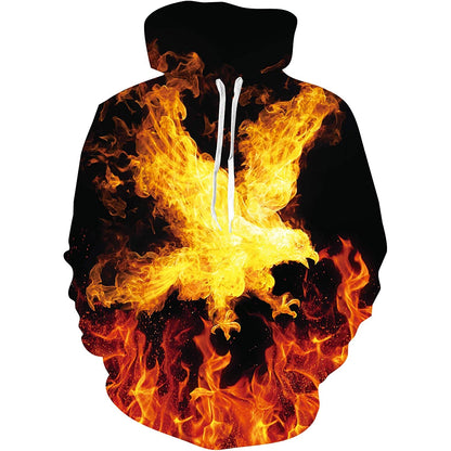 Adler Feuer Lustiger Kapuzenpullover