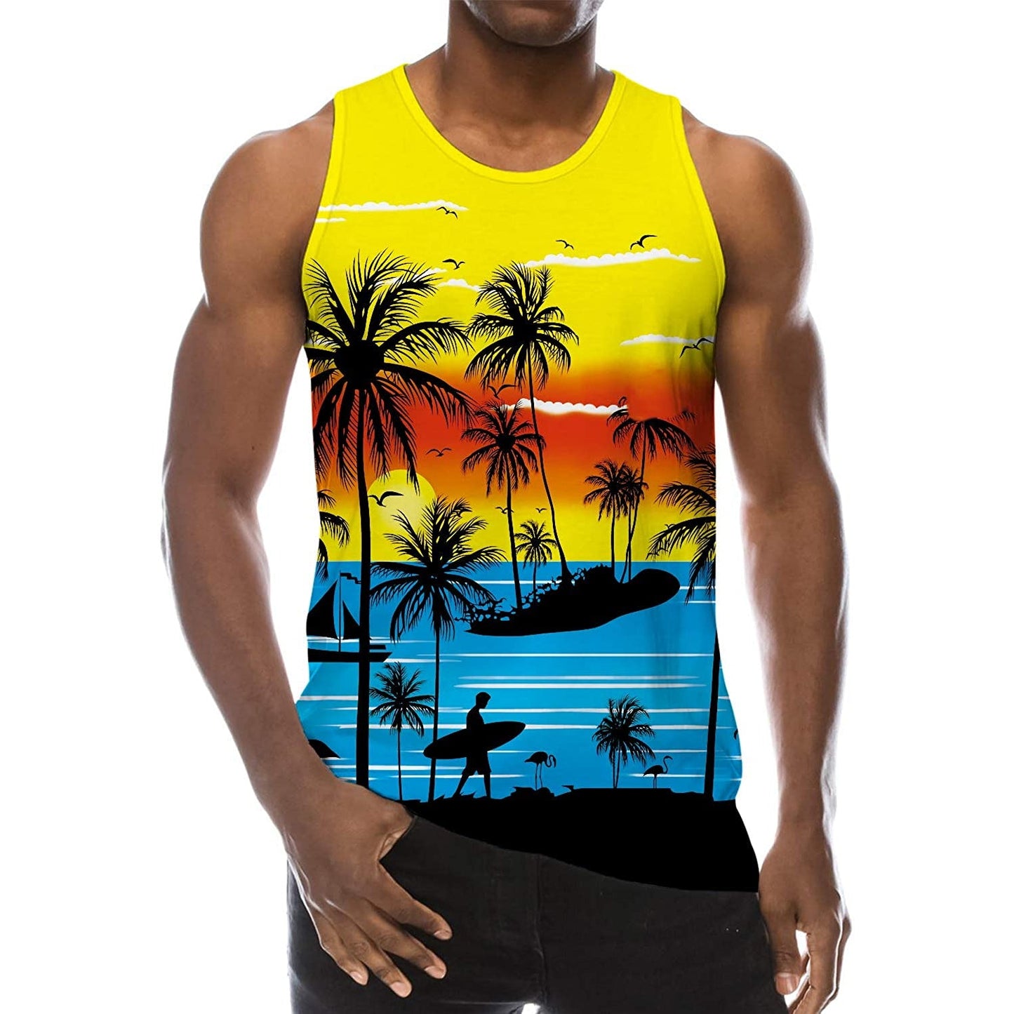 Tropical Hawaii Funny Tank Top