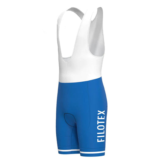 Filotex Blaue Vintage-Radsport-Trägershorts 