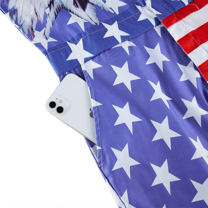 American Flag Eagle Male Romper