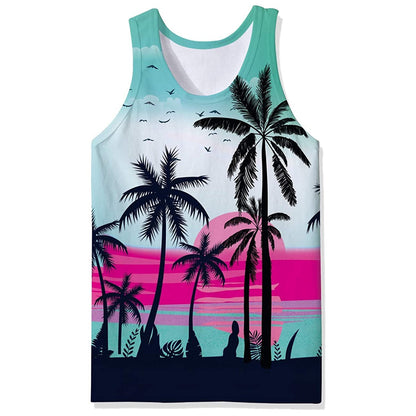 Lustiges Kokosnussbaum-Tanktop