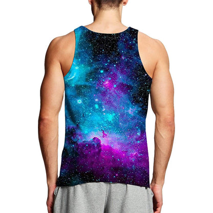 Lustiges Tank Top mit Galaxie-Motiv