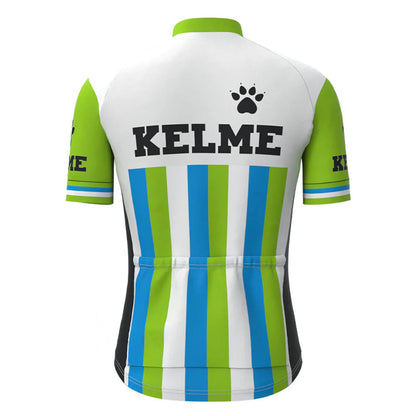 Kelme Green Vintage Korte Mouw Fietsshirt Top