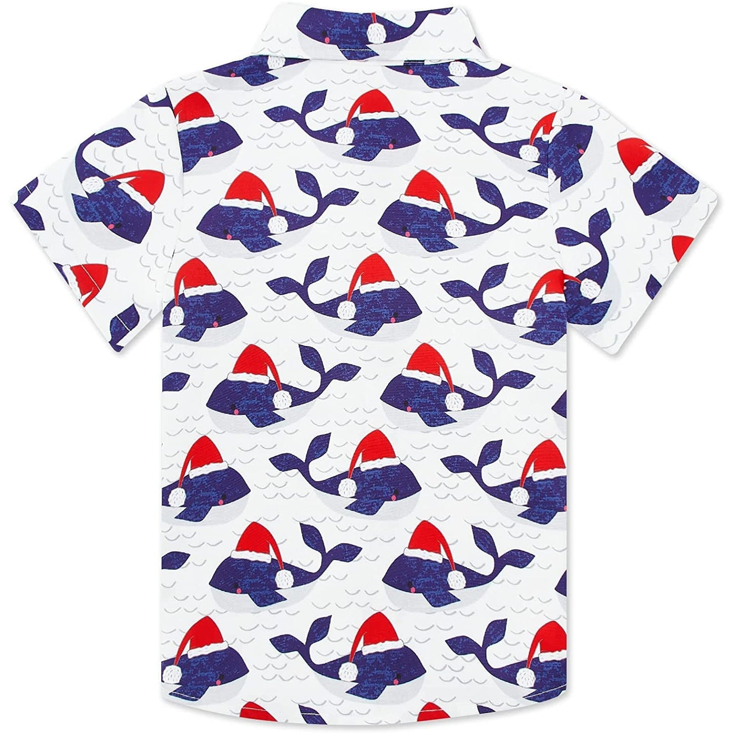 Kerstmuts Walvis Grappig Peuter Hawaiiaans Shirt