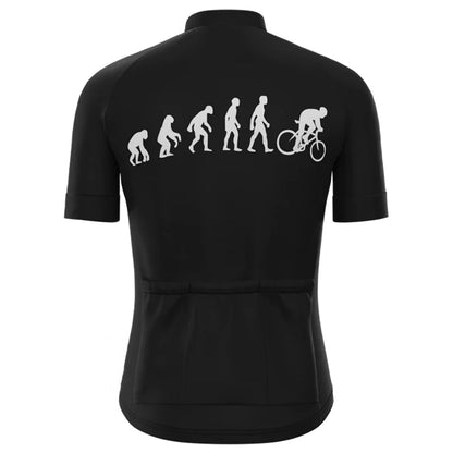 Evolution Zwart Vintage Korte Mouw Fietsshirt Top