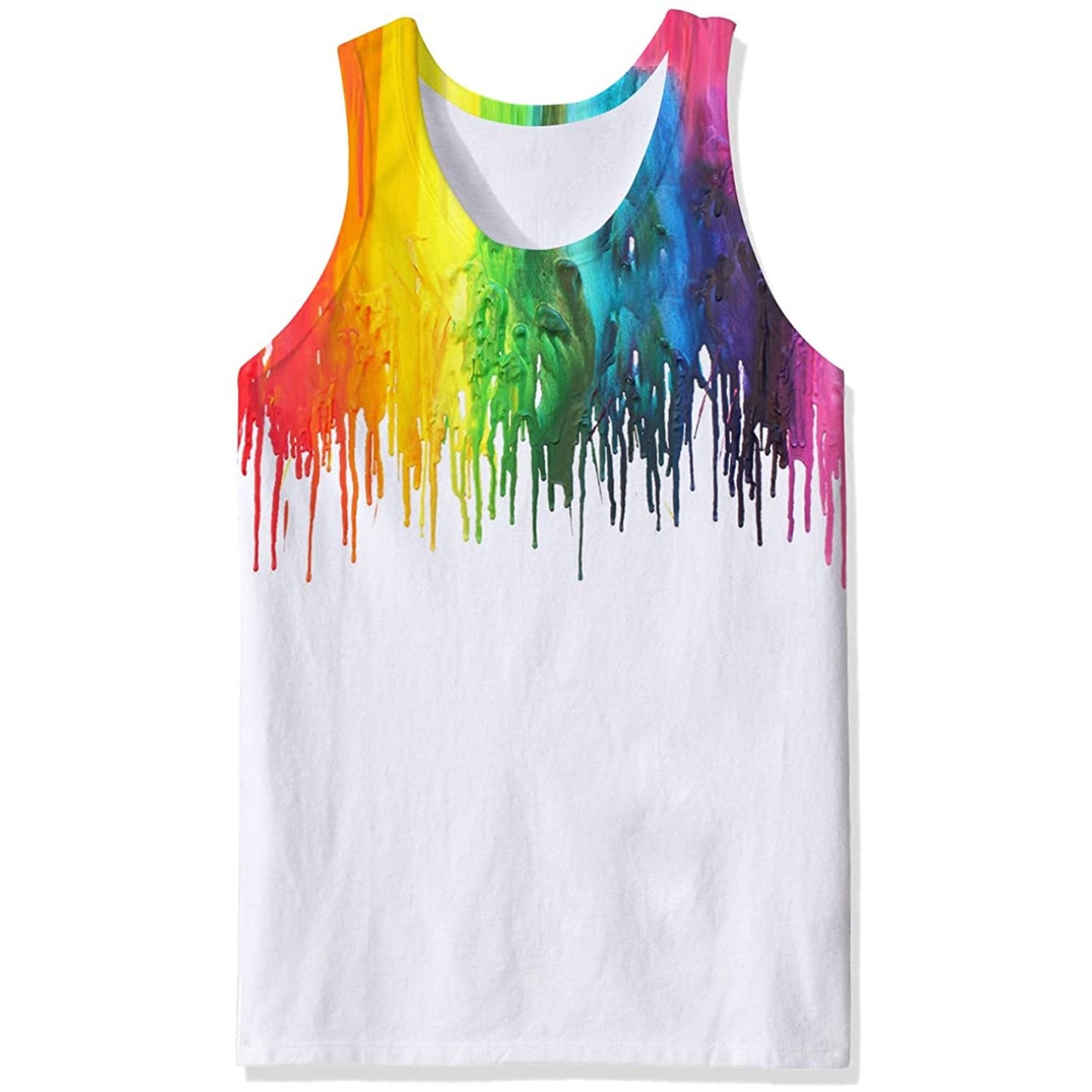 Verf Druipende Grappige Tank Top