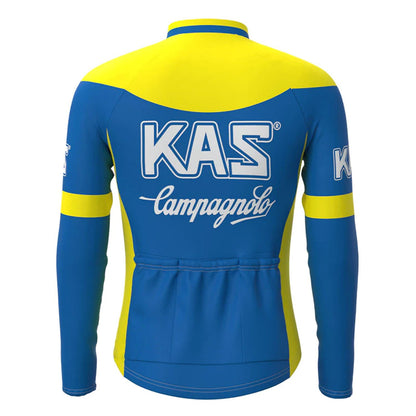 Kas Blue Vintage Lange Mouw Fietsshirt Top