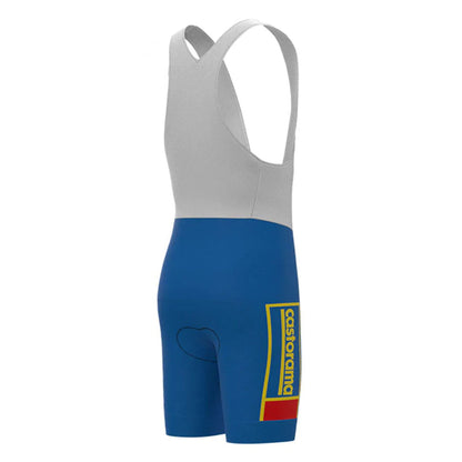 Castorama Blue Vintage Cycling Bib Shorts