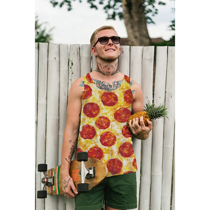 Lustiges Pizza-Tanktop