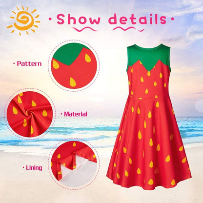 Red Strawberry Funny Girl Dress