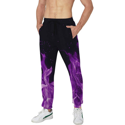 Lila Flamme Lustige Jogginghose