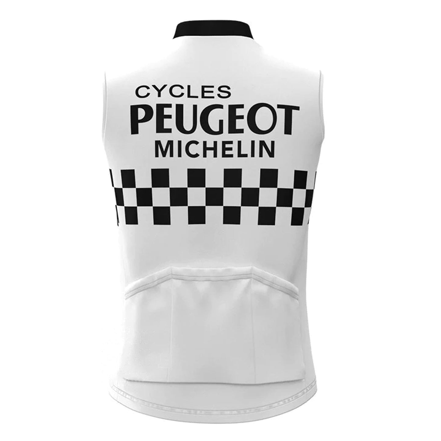 Peugeot White Retro MTB Cycling Vest