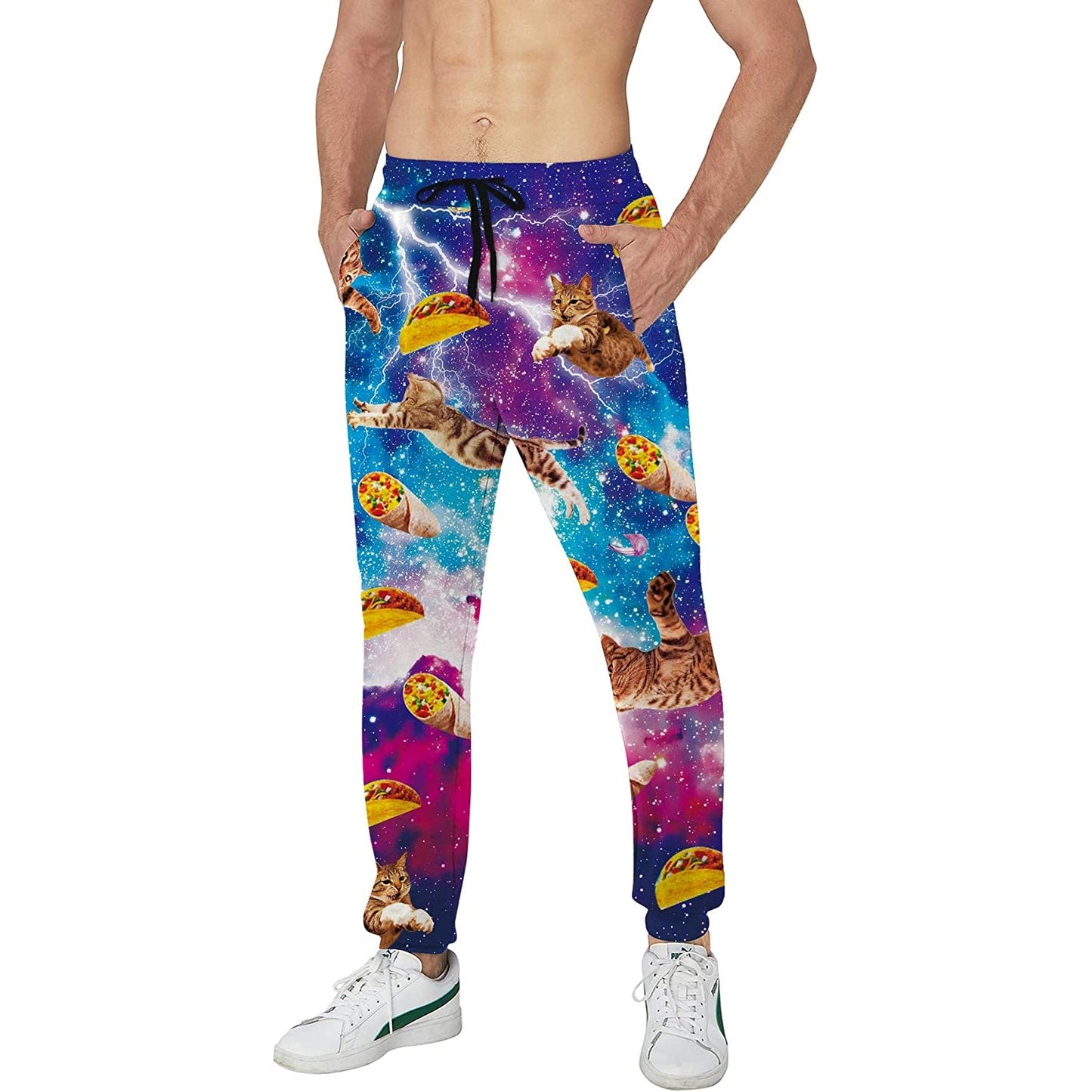 Galaxy Taco Katze Lustige Jogginghose