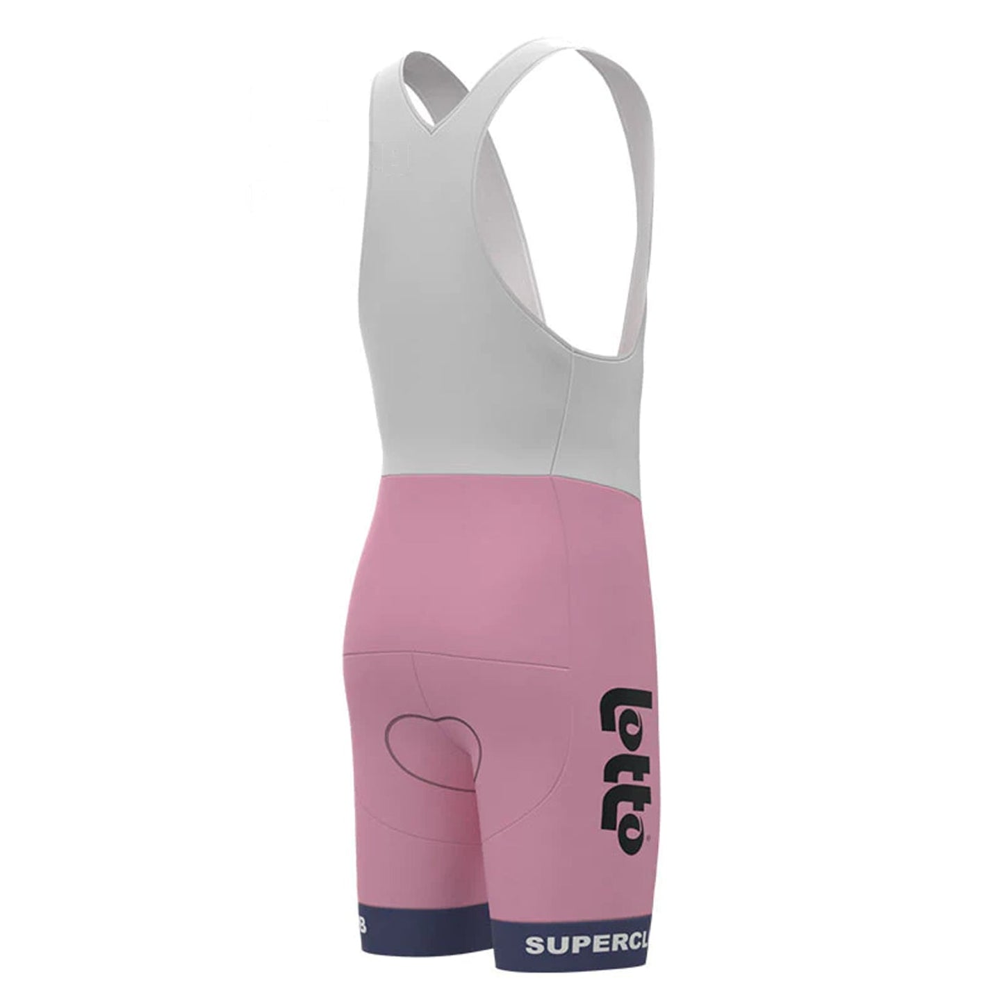 Lotto – Rosa Vintage-Radsport-Trägershorts 