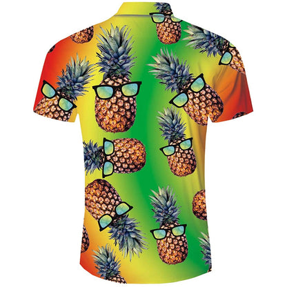 Bunte Sonnenbrille Ananas Lustiges Hawaiihemd