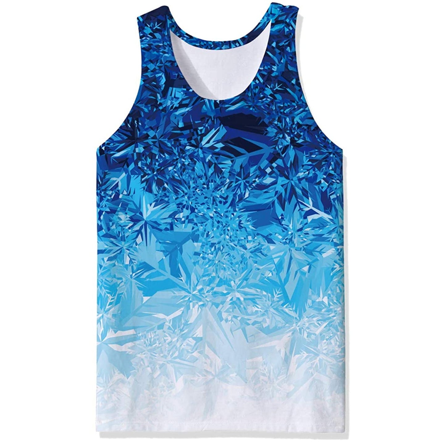 Blauwe sneeuwvlok grappige tanktop