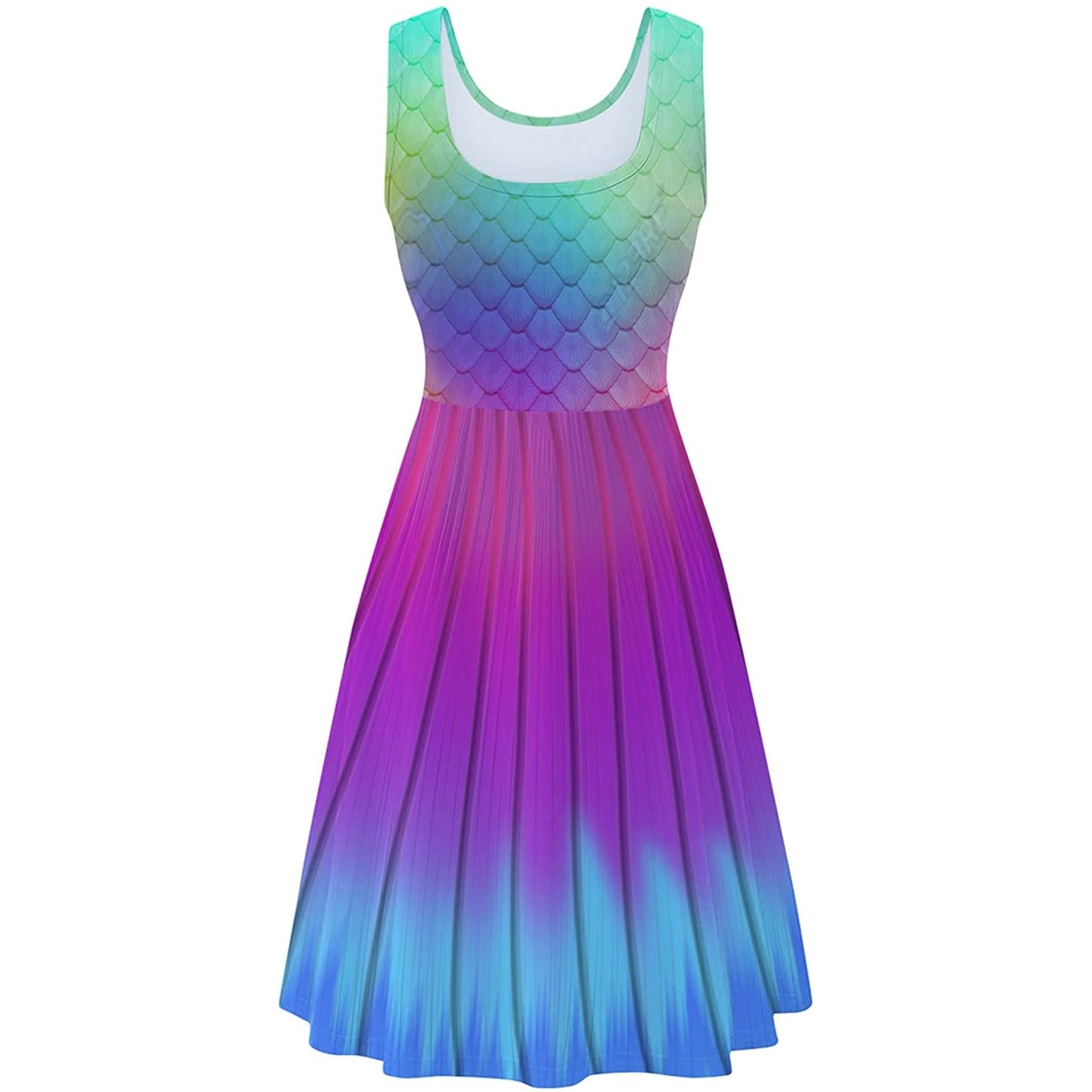 Purple Mermaid Funny Dress for Women