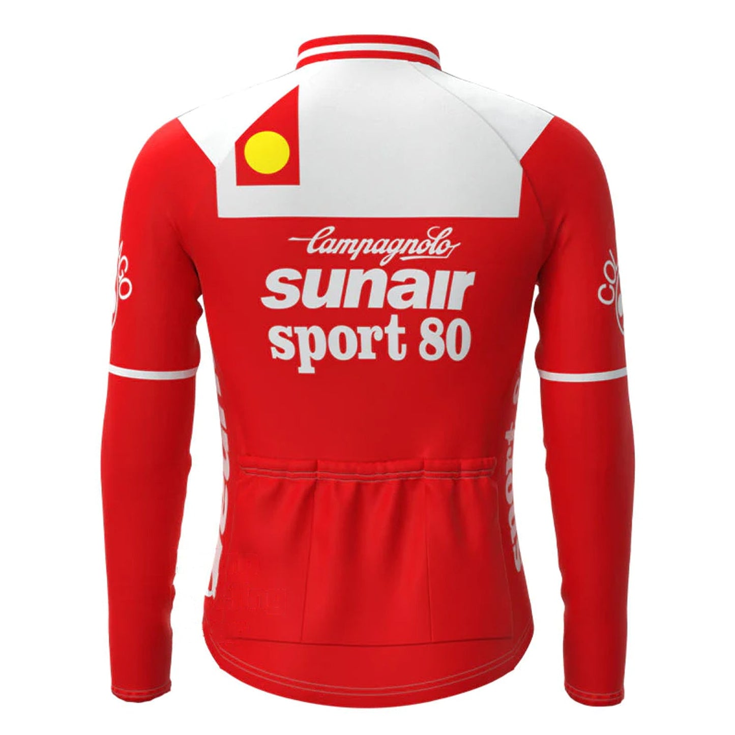 SUNAIR Sport 80 Rood Vintage Lange Mouw Fietsshirt Top