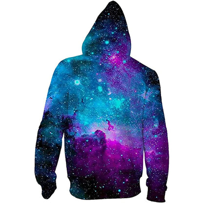 Kapuzenjacke mit Aufschrift „Nebula Sky“