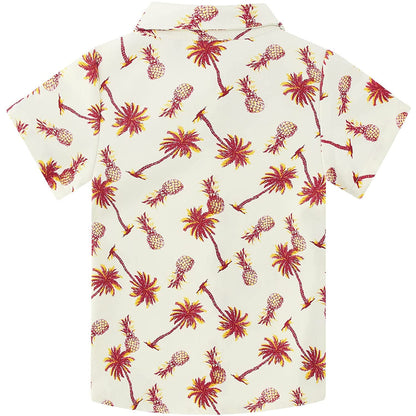 Palmboom Ananas Grappig Peuter Hawaiiaans Shirt