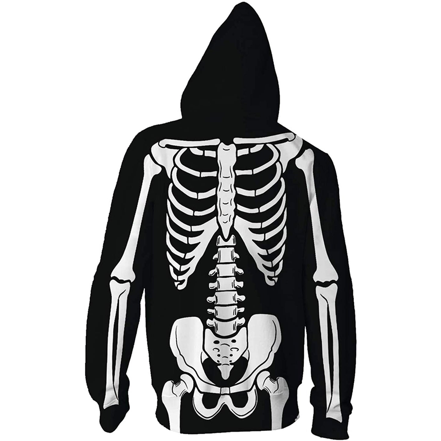 Skeleton Zip Up Hoodie