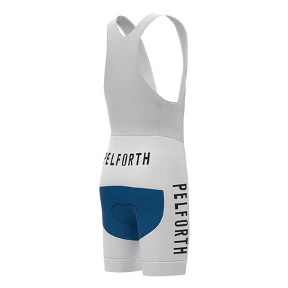 Pelforth Sauvage Lejeune White Vintage Cycling Bib Shorts