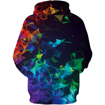 Bunter geometrischer lustiger Hoodie