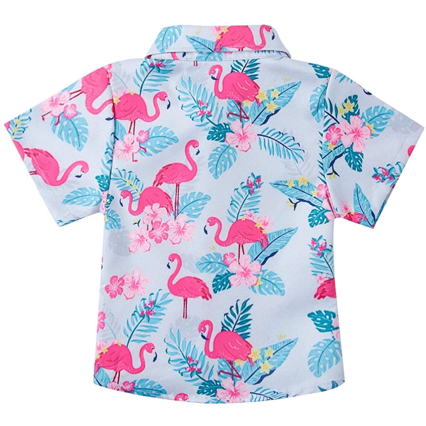 Palmblatt Flamingo Lustiges Kleinkind Hawaiihemd