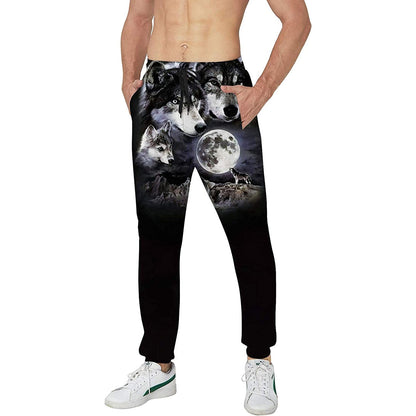 Full Moon Wolf Grappige joggingbroek