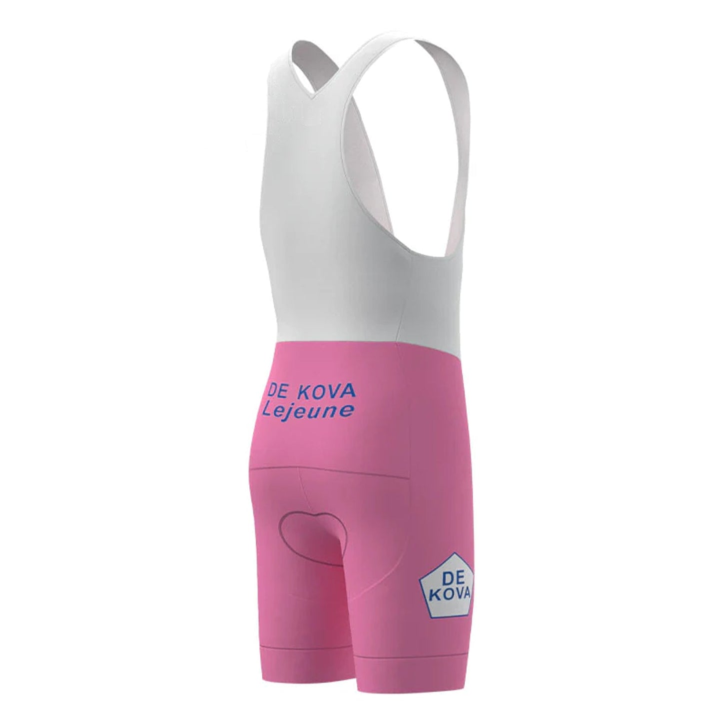 De Kova Lejeune Rosa Vintage Radsport-Trägerhose