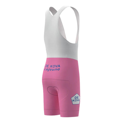 De Kova Lejeune Rosa Vintage Radsport-Trägerhose