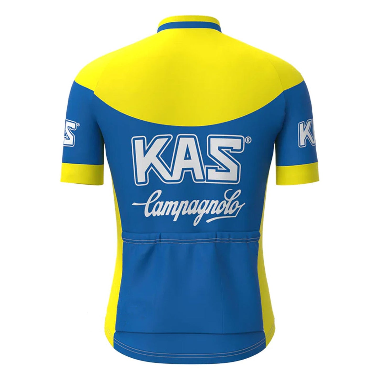 Kas Blue Vintage Korte Mouw Fietsshirt Top