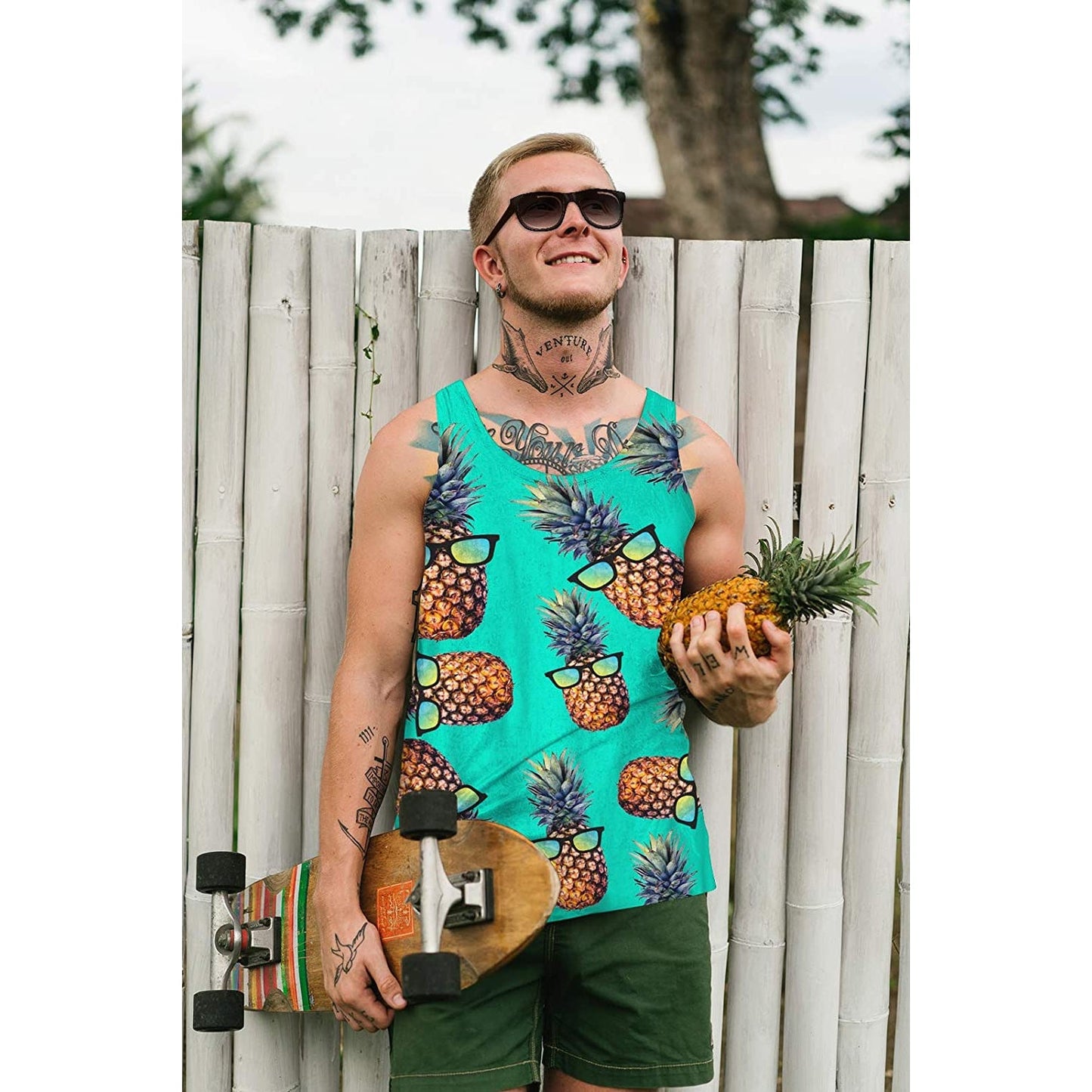 Zonnebril Ananas Grappig Tank Top