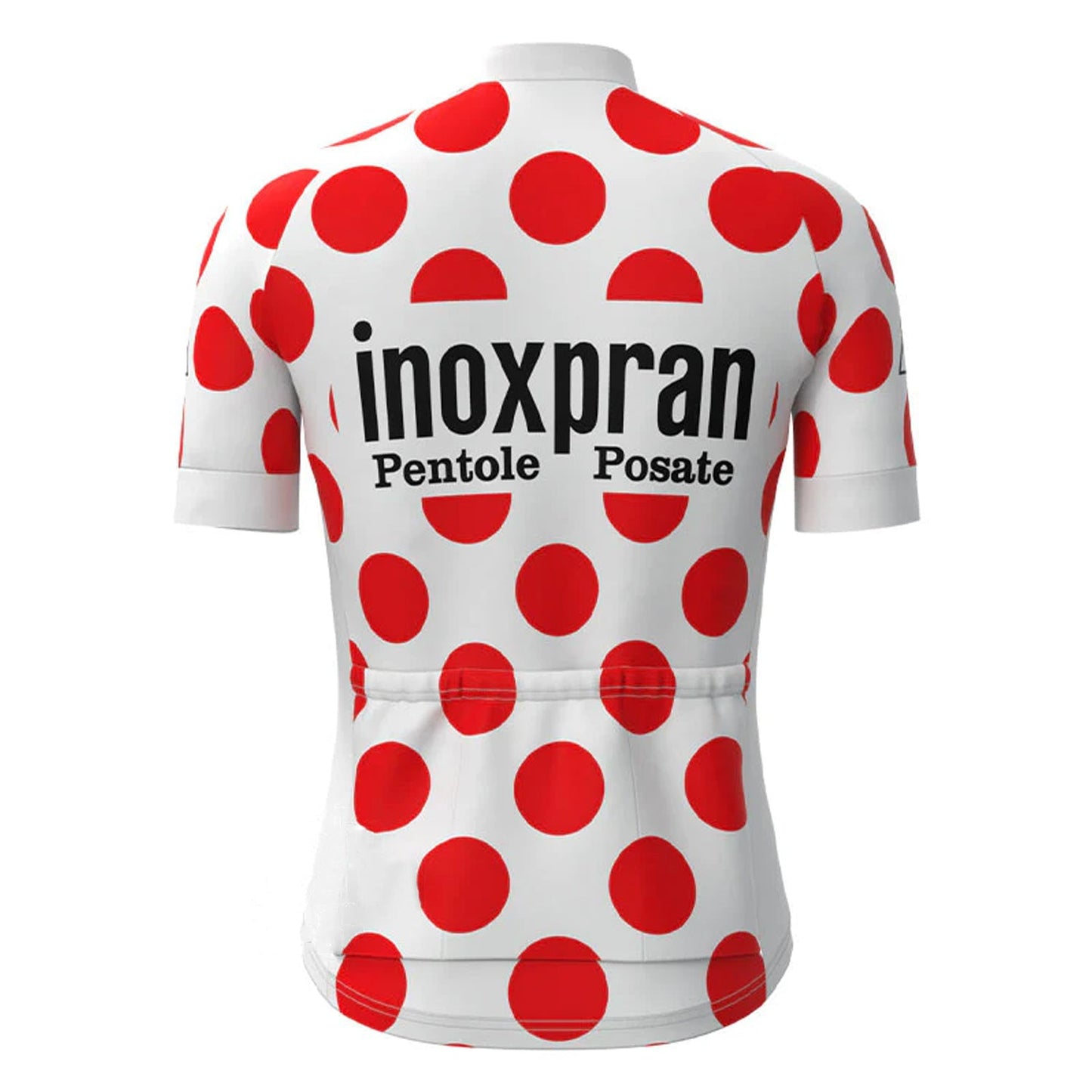 Inoxpran Rood Korte Mouw Vintage Fietsshirt Top