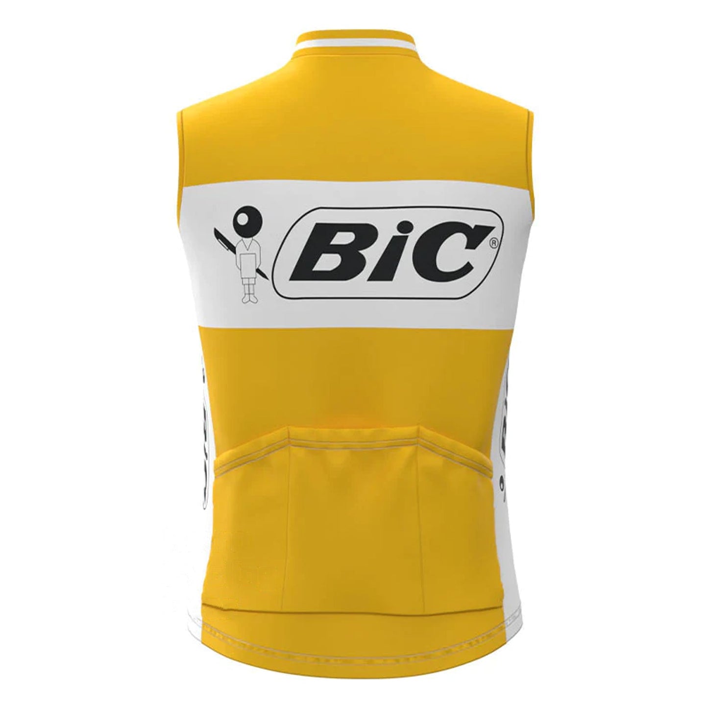 BIC Gelbe Retro-MTB-Fahrradweste