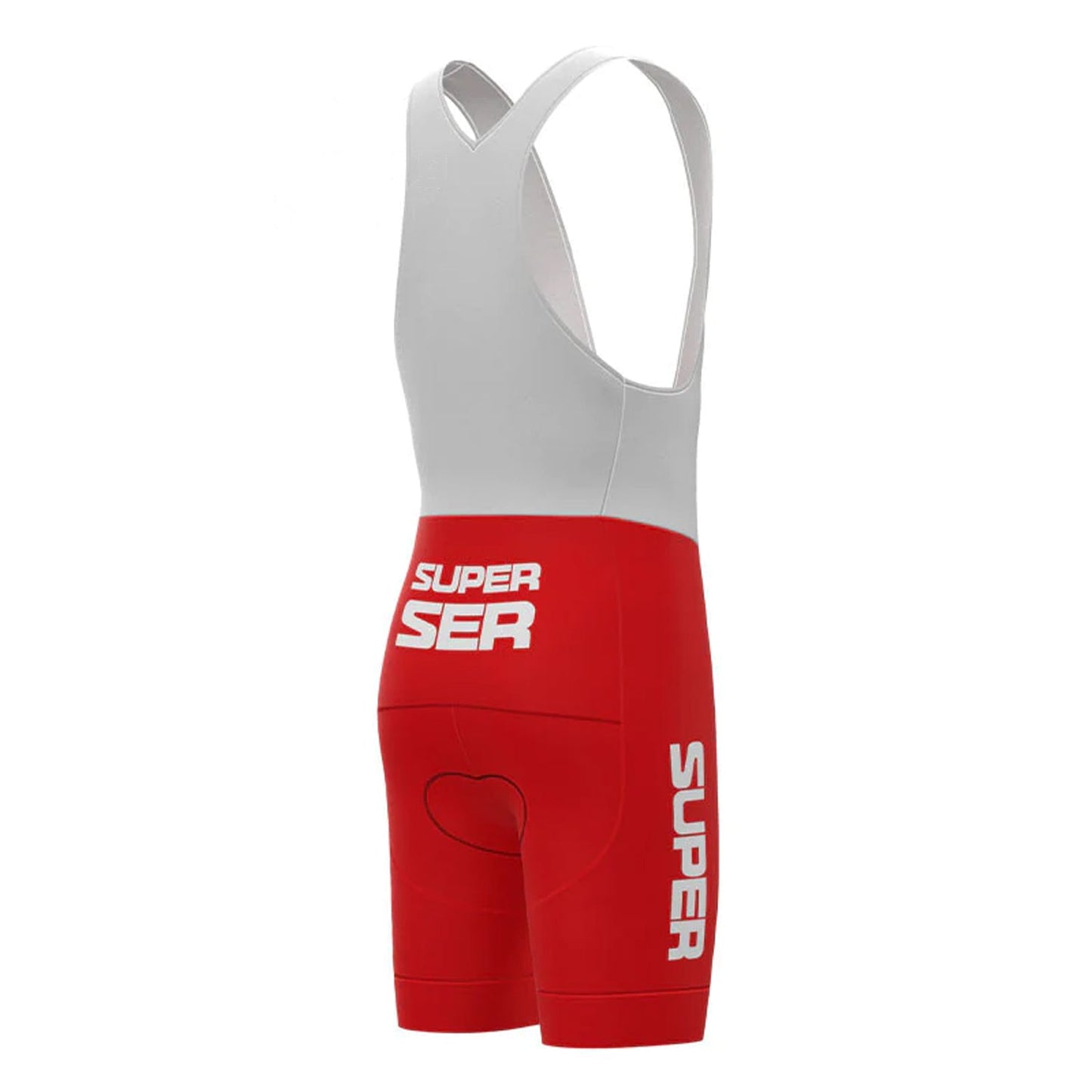 Super Ser Rote Vintage-Radsport-Trägershorts