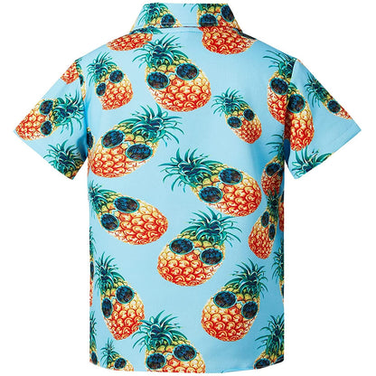 Blaue Ananas lustige Kleinkind Hawaiian Shirt