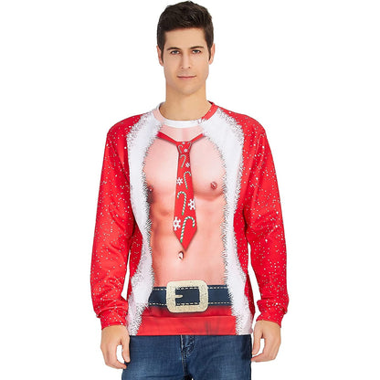 Tie Bare Muscle Ugly Christmas Sweater