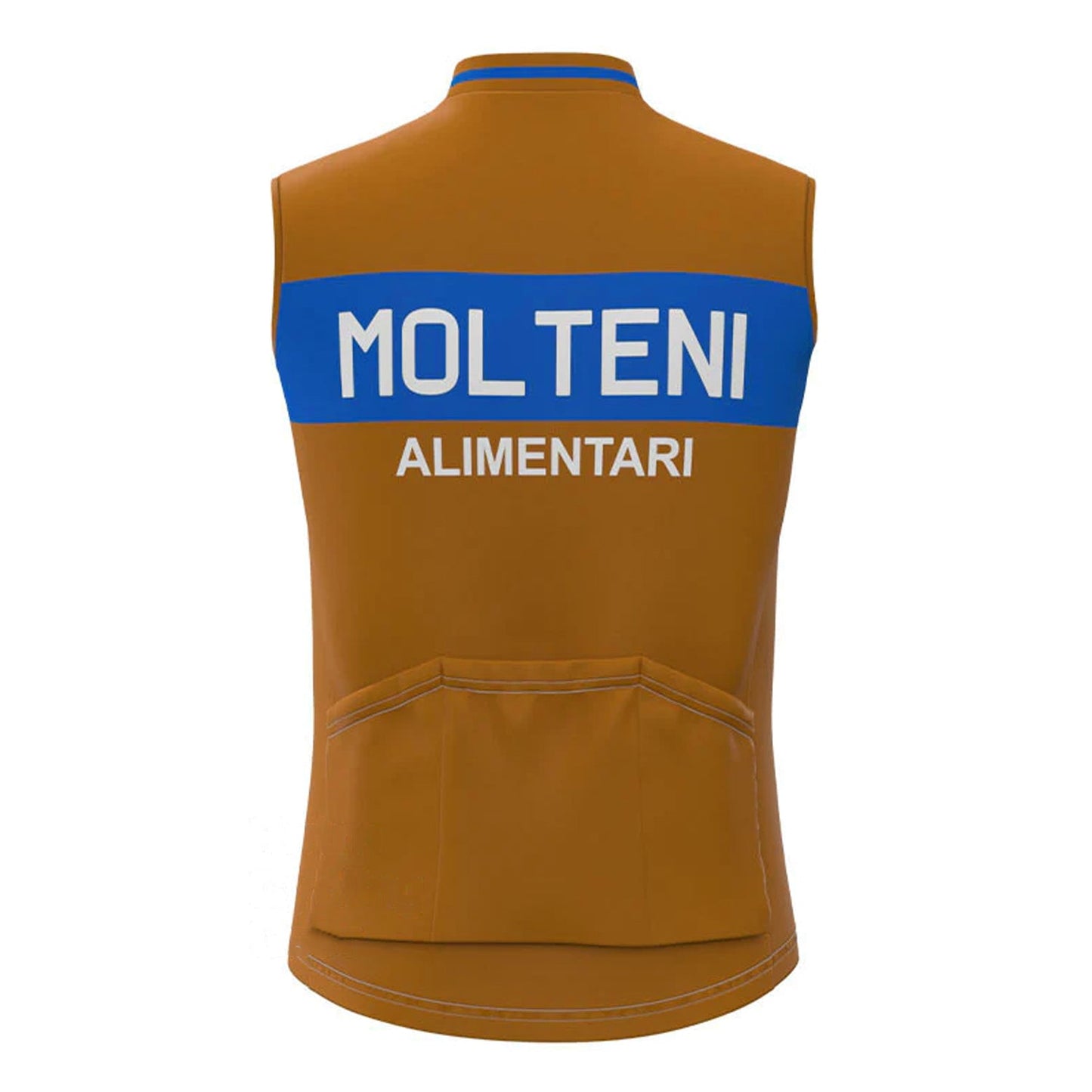 Molteni Blau Braun Retro MTB Fahrradweste