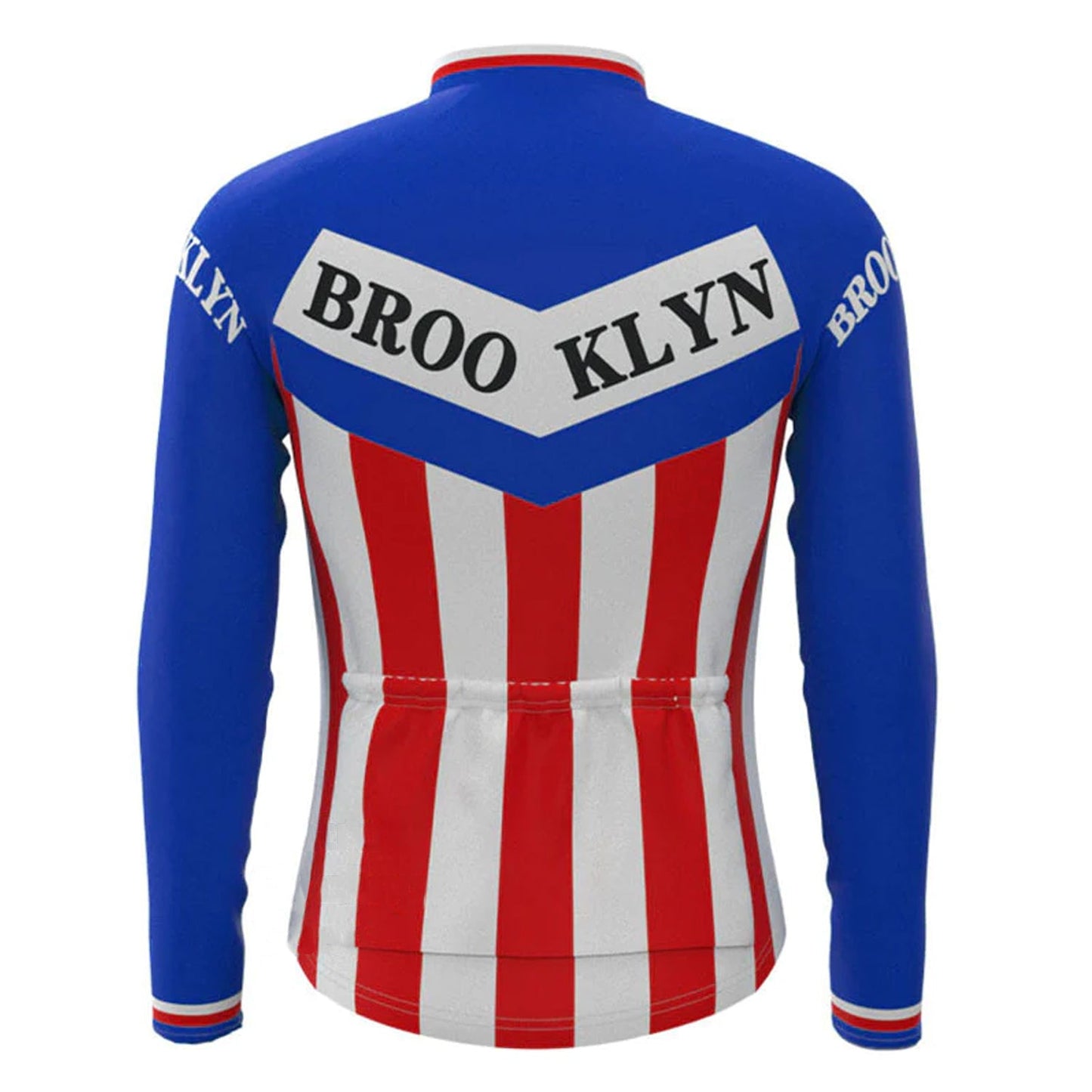 Brooklyn Blue Vintage Lange Mouw Fietsshirt Top