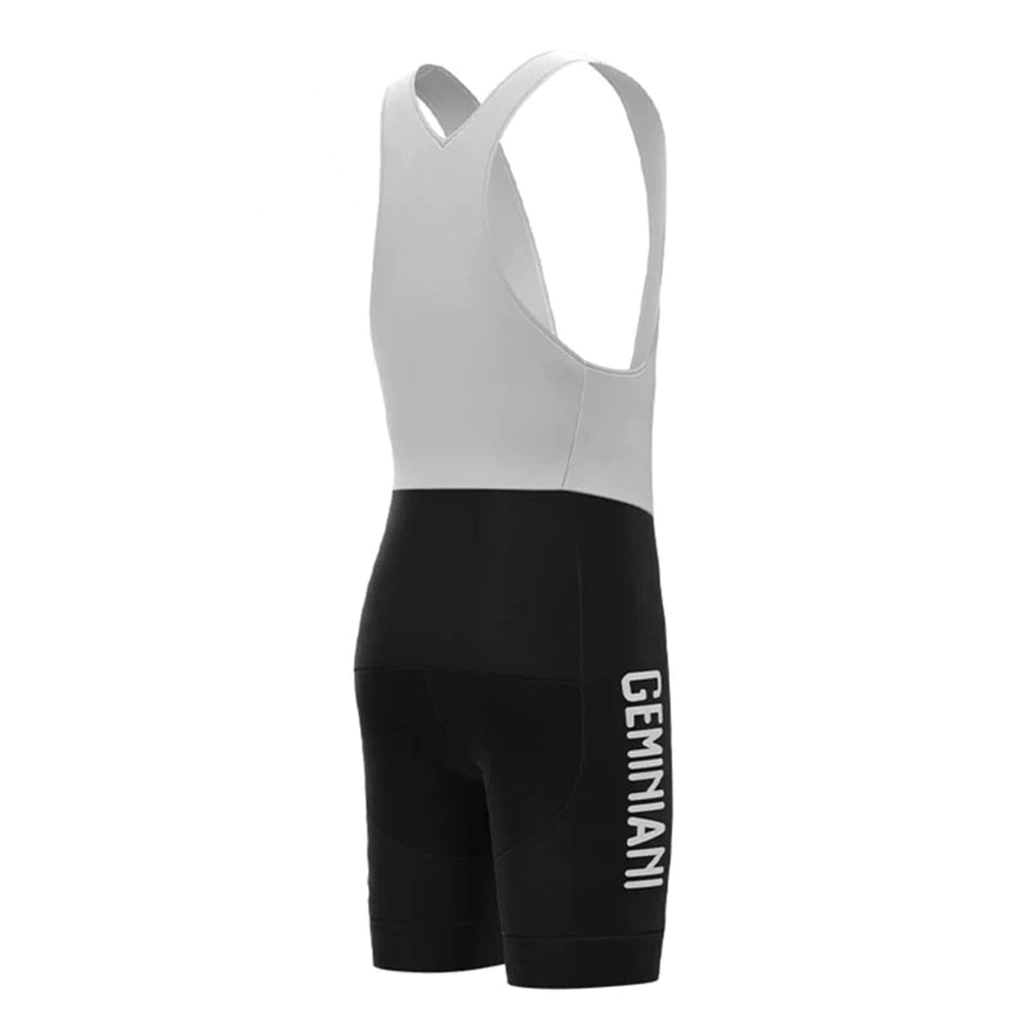 Saint Raphaël Geminiani Schwarze Vintage-Radsport-Trägerhose