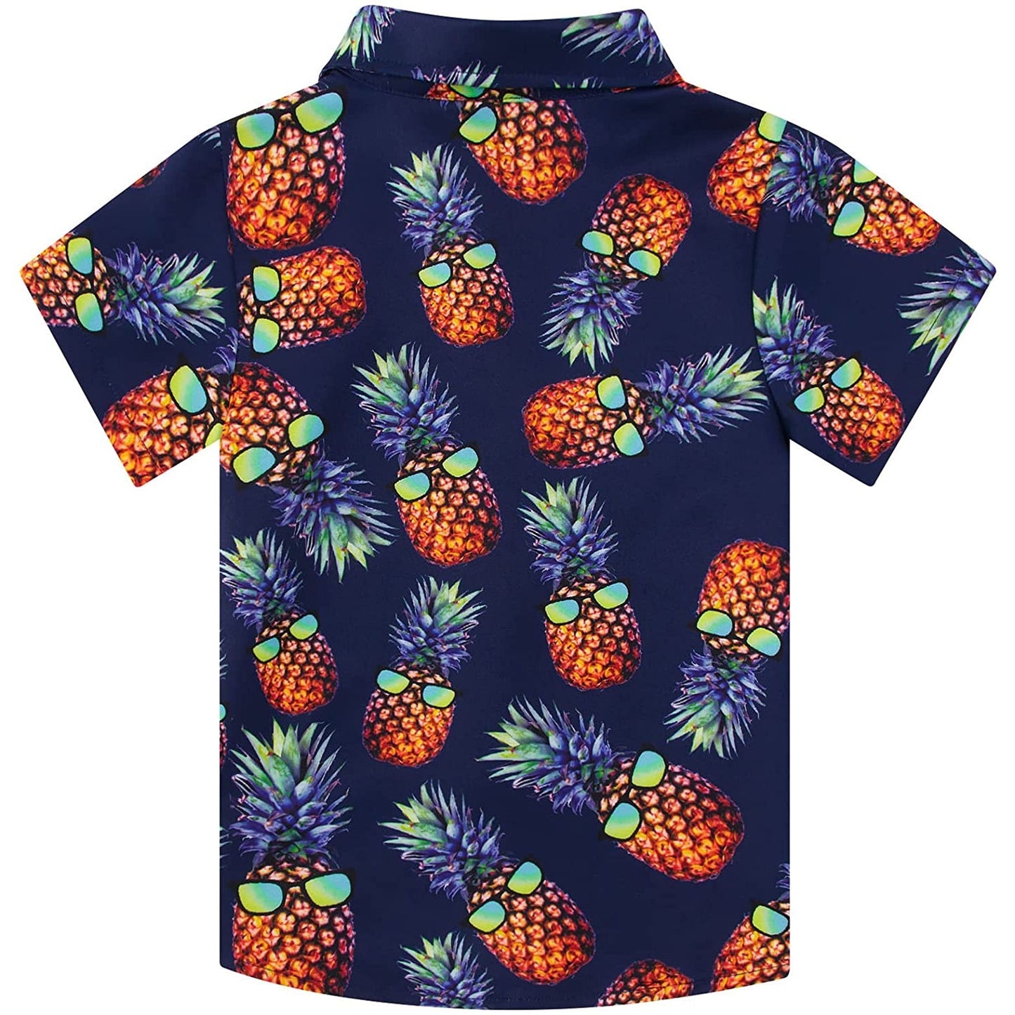 Ananas Zwart Grappig Peuter Hawaiiaans Shirt