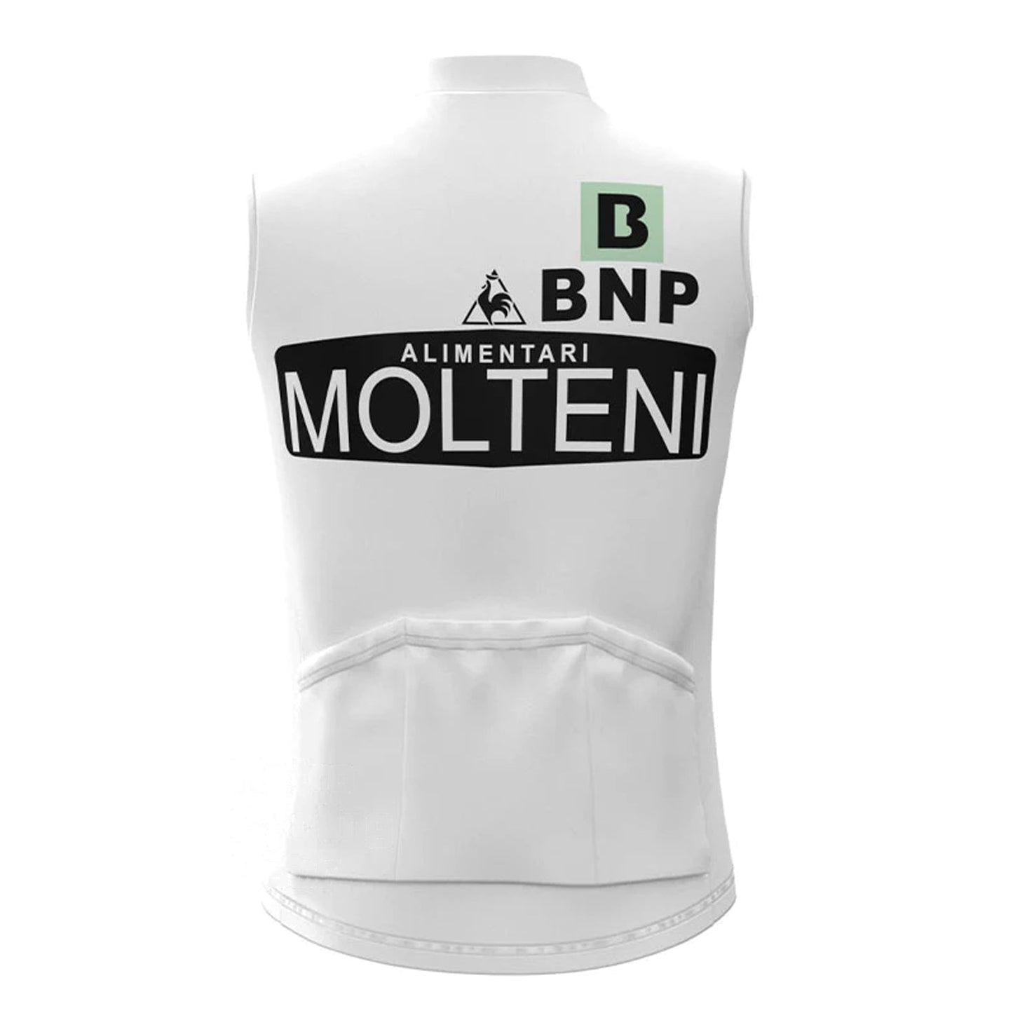 Molteni Wit Retro MTB-fietsvest