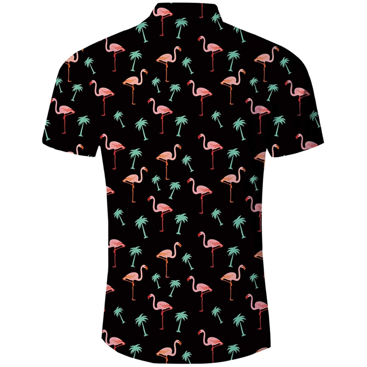 Flamingo Palmboom Grappig Hawaiiaans Shirt