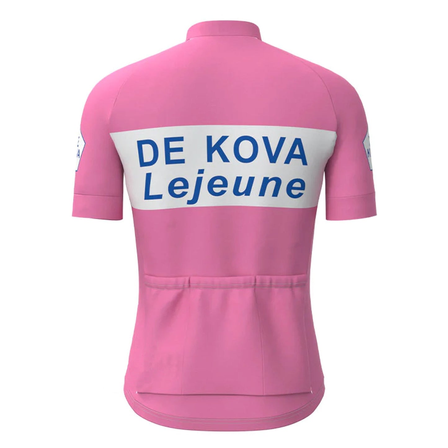 De Kova Lejeune Roze Vintage Korte Mouw Fietsshirt Top