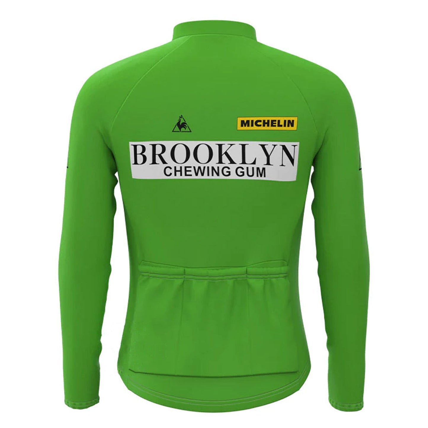 Brooklyn Green Lange Mouw Fietsshirt Bijpassende Set