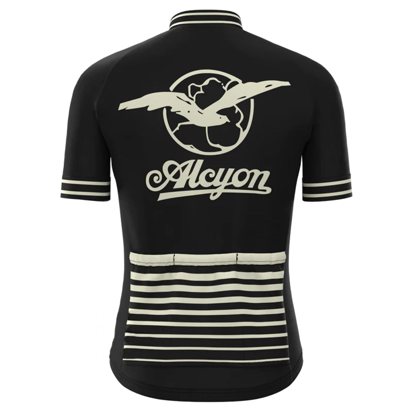 Paris Roubaix Zwart Vintage Korte Mouw Wielershirt Top