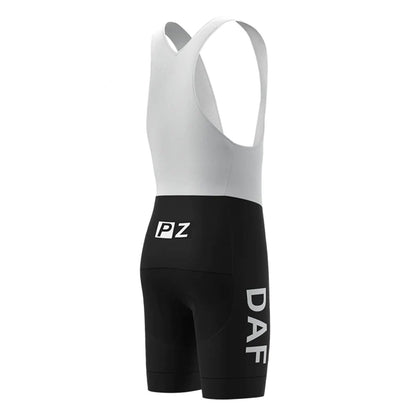 DAF Trucks – Schwarze Vintage-Radsport-Trägershorts